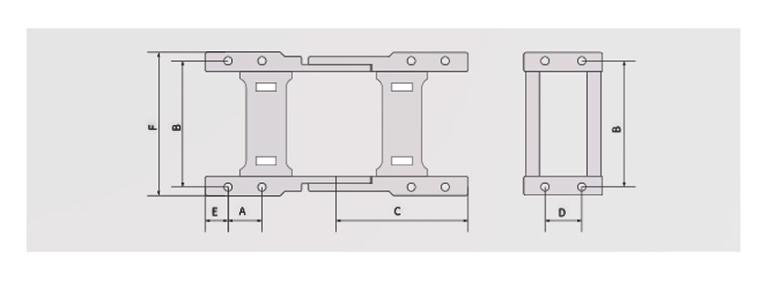 80系列高負載型拖鏈選配接頭要裝方式圖 80系列高負載型拖鏈選配接頭要裝方式圖